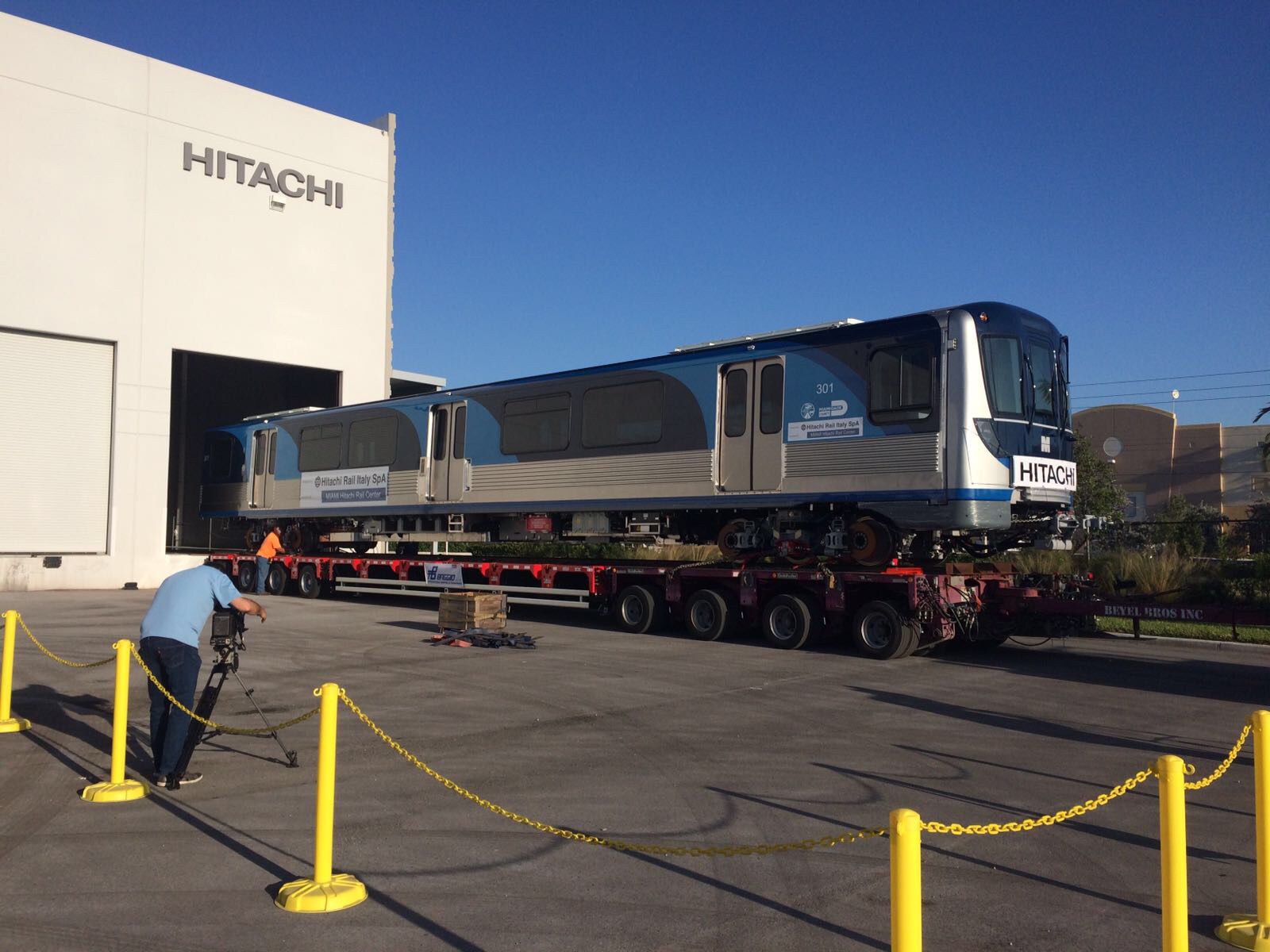 Hitachi Rail Italy delivers First Train to Miami Dade County